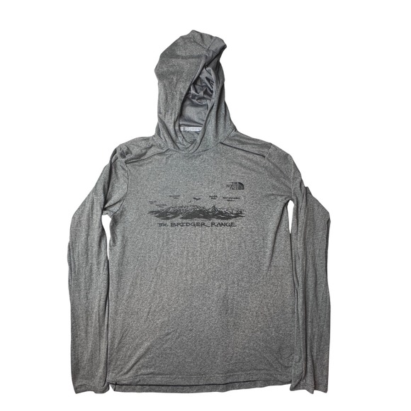 The North Face Other - The North Face Hoodie Mens‎ S Gray Bridger Range FlashDry Long Sleeve Thumbholes
